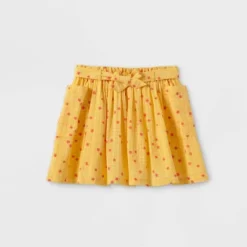 Girls' Tie-Waist Floral Skirt - Cat & Jack™ Yellow -CAT and JACK Store GUEST 00ab4ea2 c900 43ea b60b d6a0174cb125