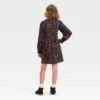 Girls' Long Sleeve Woven Dress - Cat & Jack™