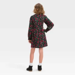 Girls' Long Sleeve Woven Dress - Cat & Jackā¢