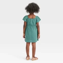 Toddler Girls' Dobby Dress - Cat & Jack™ Green