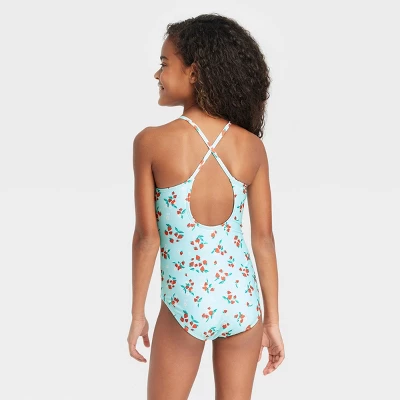 Girls' Sweet Strawberries One Piece Swimsuit - Cat & Jack™ 4 Girls' Sweet Strawberries One Piece Swimsuit - Cat & Jack™ - Image 2