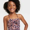 Girls' Cheetah In Hiding One Piece Swimsuit - Cat & Jack™ Blue -CAT and JACK Store GUEST 06d1ca2d 08e7 4d32 a766 38cd095c13a2