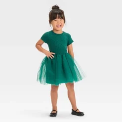 Toddler Girls' Dot Short Sleeve Knit Tulle Dress - Cat & Jack™ Green 7 Toddler Girls' Dot Short Sleeve Knit Tulle Dress - Cat & Jack™ Green -CAT and JACK Store GUEST 08ec53ed a554 452a a22c 4a36e538f7e9
