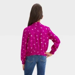 Girls' Long Sleeve Woven Shirt - Cat & Jack™