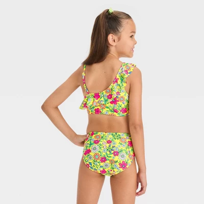 Girls' 'Lovely In Wildflowers' Floral Printed Bikini Set - Cat & Jack™ 4 Girls' 'Lovely In Wildflowers' Floral Printed Bikini Set - Cat & Jack™ - Image 2