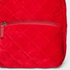 Girls' Quilted Velvet 10" Mini Backpack - Cat & Jack™ Red -CAT and JACK Store GUEST 0f46370c 1c4e 4970 b2a9 0321b8952c92