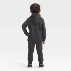 Toddler Boys' Halloween Hooded Top And Fleece Jogger Pants Set - Cat & Jack⢠Black