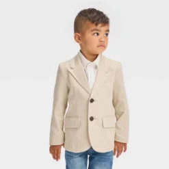 Toddler Boys' 'Button-Front' Blazer - Cat & Jack™ Beige -CAT and JACK Store GUEST 14b013ef 1259 439e 80dc 510e69ee3939