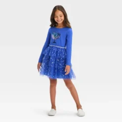 Girls' Long Sleeve Menorah Tiered Hanukkah Tulle Dress - Cat & Jack™ Blue 9 Girls' Long Sleeve Menorah Tiered Hanukkah Tulle Dress - Cat & Jack™ Blue -CAT and JACK Store GUEST 16dc6fcd ed69 46fc b18d ac73141de713