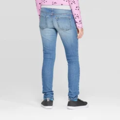 Girls' Mid-Rise Knit Waist Pull-On Skinny Jeans - Cat & Jackā¢