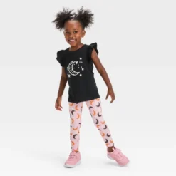 Toddler Girls' Moon 'Glow In The Dark' Short Sleeve Top & Leggings Set - Cat & Jack™ Black 7 Toddler Girls' Moon 'Glow In The Dark' Short Sleeve Top & Leggings Set - Cat & Jack™ Black -CAT and JACK Store GUEST 1a4698d3 41cd 455c ac7a b57927caa288