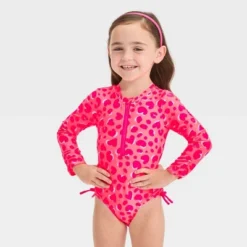 Toddler Girls' Long Sleeve One Piece Swimsuit - Cat & Jack™ -CAT and JACK Store GUEST 1e793818 259c 43be 8c0e d623624fdde4