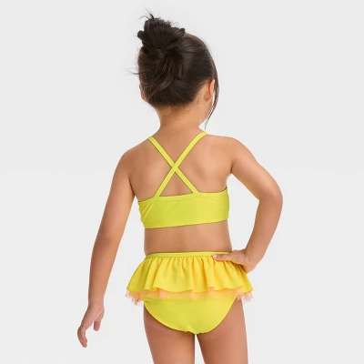 Toddler Girls' Butterfly Bikini Set - Cat & Jack™ Yellow 4 Toddler Girls' Butterfly Bikini Set - Cat & Jack™ Yellow - Image 2