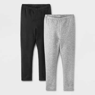 Toddler Girls' Adaptive 2pk Cozy Leggings - Cat & Jack™ 5 Toddler Girls' Adaptive 2pk Cozy Leggings - Cat & Jack™ - Image 3