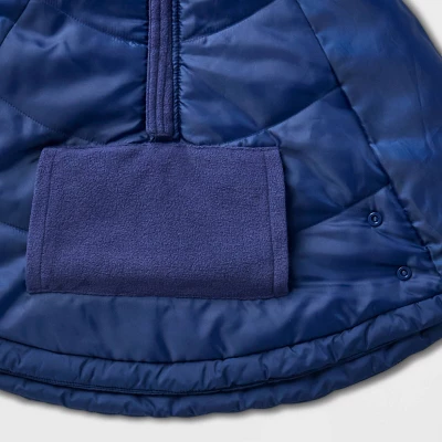 Toddler Adaptive Quilted Cape Jacket - Cat & Jack™ Navy Blue 4 Toddler Adaptive Quilted Cape Jacket - Cat & Jack™ Navy Blue - Image 2