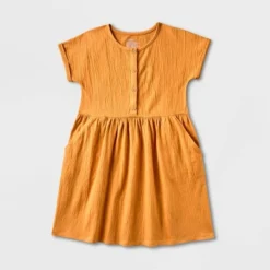 Girls' Adaptive Short Sleeve Knit Dress - Cat & Jack™ Dark Mustard Yellow 9 Girls' Adaptive Short Sleeve Knit Dress - Cat & Jack™ Dark Mustard Yellow -CAT and JACK Store GUEST 2210ae4e 3ebb 46fa a80f b805813d1d9b