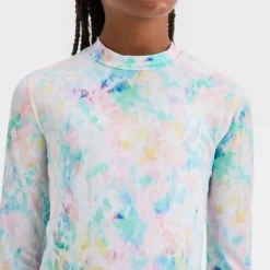 Girls' Tie-Dye Design Rash Guard Swim Top - Cat & Jack™