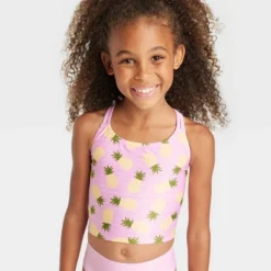 Girls' Fruit Print Midkini Set - Cat & Jack™ Light Pink