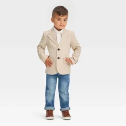 Toddler Boys' 'Button-Front' Blazer - Cat & Jack™ Beige -CAT and JACK Store GUEST 261122fe 4134 44a1 aa9f 171531560672
