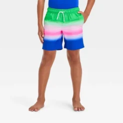 Boys' Ombre Striped Design Swim Shorts - Cat & Jack™ -CAT and JACK Store GUEST 28ab27cc a6dc 496a a1b6 f34959e1e860