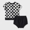 Baby 2pc Checkered Sweatshirt & Bottom Set - Cat & Jack™ Black -CAT and JACK Store GUEST 2c620df8 434b 4cd4 970f 0f376c034851