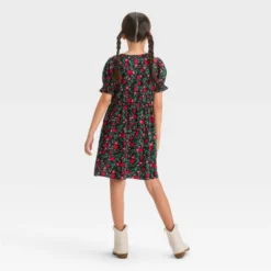 Girls' Short Sleeve Woven Dress - Cat & Jackā¢