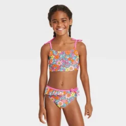 Girls' 2pc Flower Child Bikini Set - Cat & Jack™ Pink -CAT and JACK Store GUEST 2cdb14bf fdcf 45f3 8a05 477c44d3f2a7