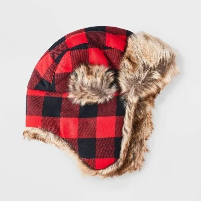 Boys' Buffalo Trapper Hat - Cat & Jack™ Red 3 Boys' Buffalo Trapper Hat - Cat & Jack™ Red