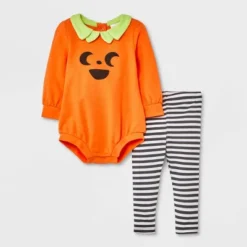 Baby Pumpkin Romper & Bottom Set - Halloween - Cat & Jack™ Orange 9 Baby Pumpkin Romper & Bottom Set - Halloween - Cat & Jack™ Orange -CAT and JACK Store GUEST 2f1464c6 01e1 44b5 9ef6 b254018d4fce