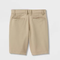 Boys' Uniform Chino Shorts - Cat & Jack™ Khaki 18 Husky