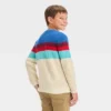 Boys' Colorblock Pullover Sweater - Cat & Jack™ Blue -CAT and JACK Store GUEST 30ea053d daeb 4711 b640 a0c11d64ca1f
