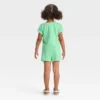 Toddler Girls' Seashell Washed Top & Bottom Set - Cat & Jack™ Green -CAT and JACK Store GUEST 312ab7a9 2a30 45cd b95a 5faafc6e5e7c