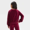 Girls' Crew Neck Velour Pullover Sweatshirt - Cat & Jack™ -CAT and JACK Store GUEST 3176e20e ccc8 4c39 a36f ab65af1d1a6d