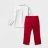 Toddler Boys' Adaptive Holiday Dress Set - Cat & Jack™ Gray/Red -CAT and JACK Store GUEST 3284c8d9 a631 4a8e 87c4 d54324cbeace