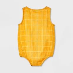 Baby Sun Gauze Tank Henley Romper - Cat & Jack⢠Yellow