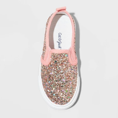 Toddler Girls' Madigan Slip-On Glitter Sneakers - Cat & Jack™ 4 Toddler Girls' Madigan Slip-On Glitter Sneakers - Cat & Jack™ - Image 2