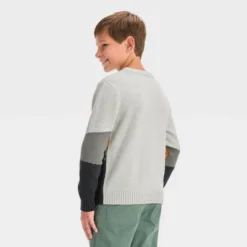 Boys' Mountain Scape Graphic Pullover Sweater - Cat & Jack⢠Gray