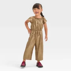 Toddler Girls' Jumpsuit - Cat & Jack™ Gold -CAT and JACK Store GUEST 3a6d8966 6ebe 4fe0 9f02 64493a8186fc