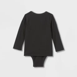 Toddler Long Sleeve Bodysuit - Cat & Jack™ Black