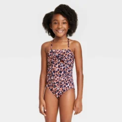 Girls' Cheetah In Hiding One Piece Swimsuit - Cat & Jack™ Blue -CAT and JACK Store GUEST 3e0aa3c8 b030 4419 84c0 9e293c0b49a7