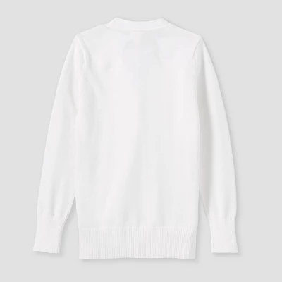 Girls' Long Uniform Cardigan - Cat & Jack™ 3 Girls' Long Uniform Cardigan - Cat & Jack™