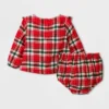 Baby Girls' Holiday Plaid Ruffle Top & Bottom Set - Cat & Jack™ Red 1 Baby Girls' Holiday Plaid Ruffle Top & Bottom Set - Cat & Jack™ Red -CAT and JACK Store GUEST 4034658f 4a52 466c 8004 dd22246ecfb4