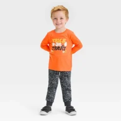 Toddler Boys' Halloween Long Sleeve T- Shirt And Pull-On Pants - Cat & Jack™ Orange 7 Toddler Boys' Halloween Long Sleeve T- Shirt And Pull-On Pants - Cat & Jack™ Orange -CAT and JACK Store GUEST 4104ef12 d2a9 489a be8e c124cd4b4889