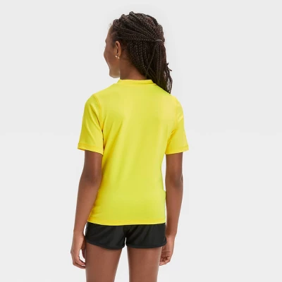 Girls' Solid Rash Guard Swim Top - Cat & Jack™ 4 Girls' Solid Rash Guard Swim Top - Cat & Jack™ - Image 2