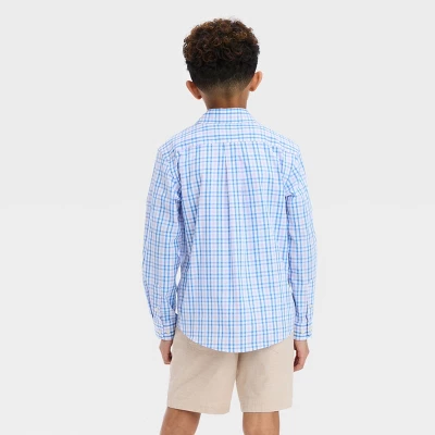 Boys' Long Sleeve Button-Down Shirt - Cat & Jack™ 3 Boys' Long Sleeve Button-Down Shirt - Cat & Jack™
