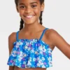 Girls' Floral Ruffle Edge Bandeau Bikini Set - Cat & Jack™ Blue 1 Girls' Floral Ruffle Edge Bandeau Bikini Set - Cat & Jack™ Blue -CAT and JACK Store GUEST 46bf4b8f 3388 4ba8 a49b dcaf719a1e90