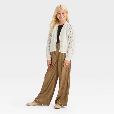 Girls' Long Sleeve Button-Down Cardigan - Cat & Jack™ 4 Girls' Long Sleeve Button-Down Cardigan - Cat & Jack™ - Image 2