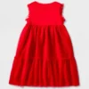 Girls' Adaptive Sleeveless Sequin Tulle Dress - Cat & Jack™ Red 2 Girls' Adaptive Sleeveless Sequin Tulle Dress - Cat & Jack™ Red -CAT and JACK Store GUEST 4f348046 dec2 428b 9850 329a5733c788