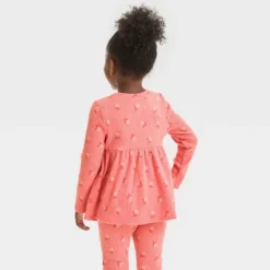 Toddler Girls' Floral Shirt - Cat & Jack⢠Orange