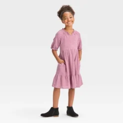 Girls' Short Sleeve Eyelet Dress - Cat & Jack™ 5 Girls' Short Sleeve Eyelet Dress - Cat & Jack™ -CAT and JACK Store GUEST 5324545f 84c0 4d75 a50a 11ba6583c176